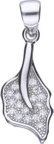 Lovrin Srebrna zawieszka 925 listek z cyrkoniami 1,00g