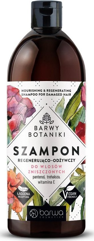 Barwa BARWA Barwy Botaniki Szampon regenerująco - odżywczy do włosów zniszczonych 480ml