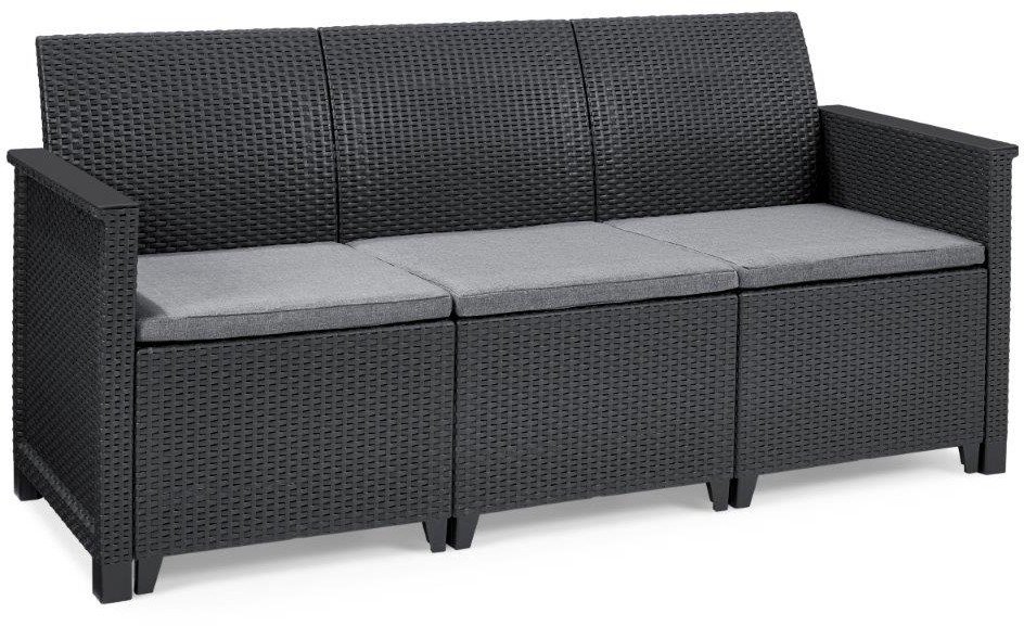 Ławka ogrodowa ELODIE 3-osobowa 163x65x74 cm