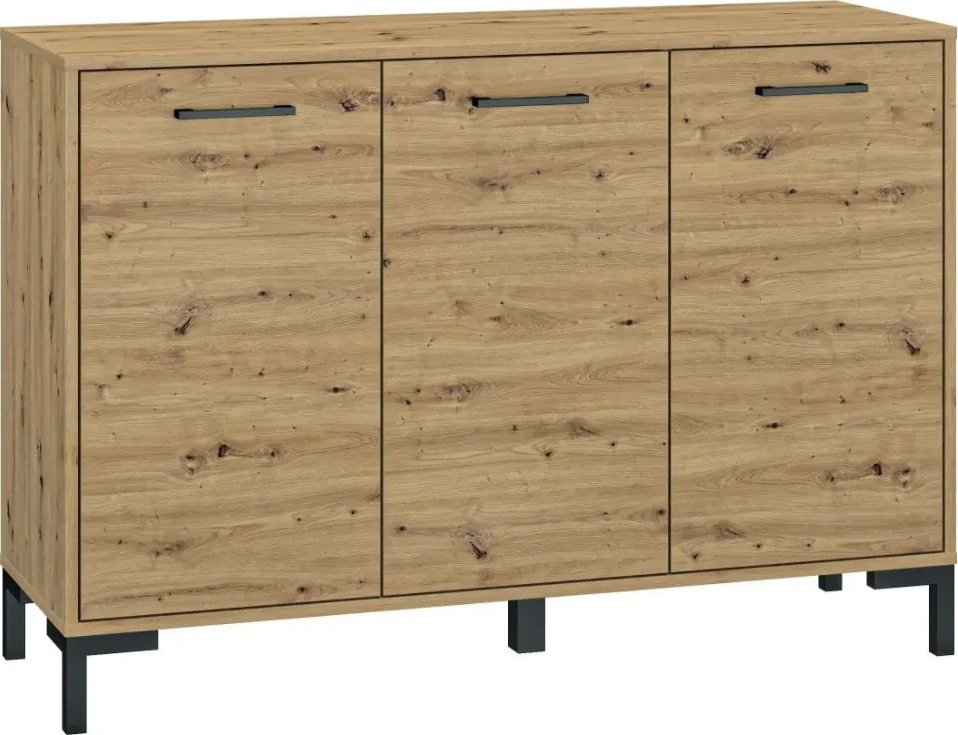 ML Meble Komoda NIKOLA 3D dąb artisan ML MEBLE