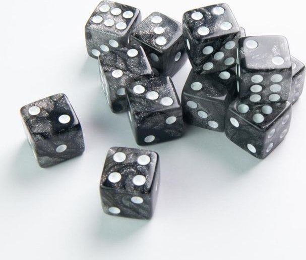 Gamegenic Gamegenic: Galaxy Series - D6 Dice Set (16 mm) - Moon