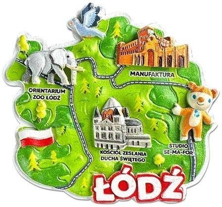 Magnes I love Poland Łósż ILP-MAG-C-LOD-32