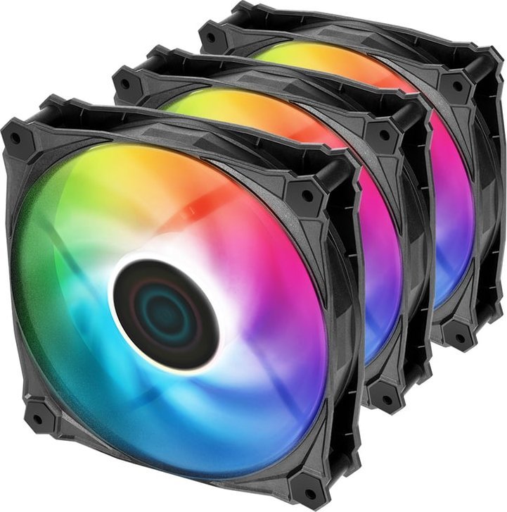 Wentylator Iceberg IceGALE Lightning ARGB 120 mm 3-pack (IG12LT-B3A)