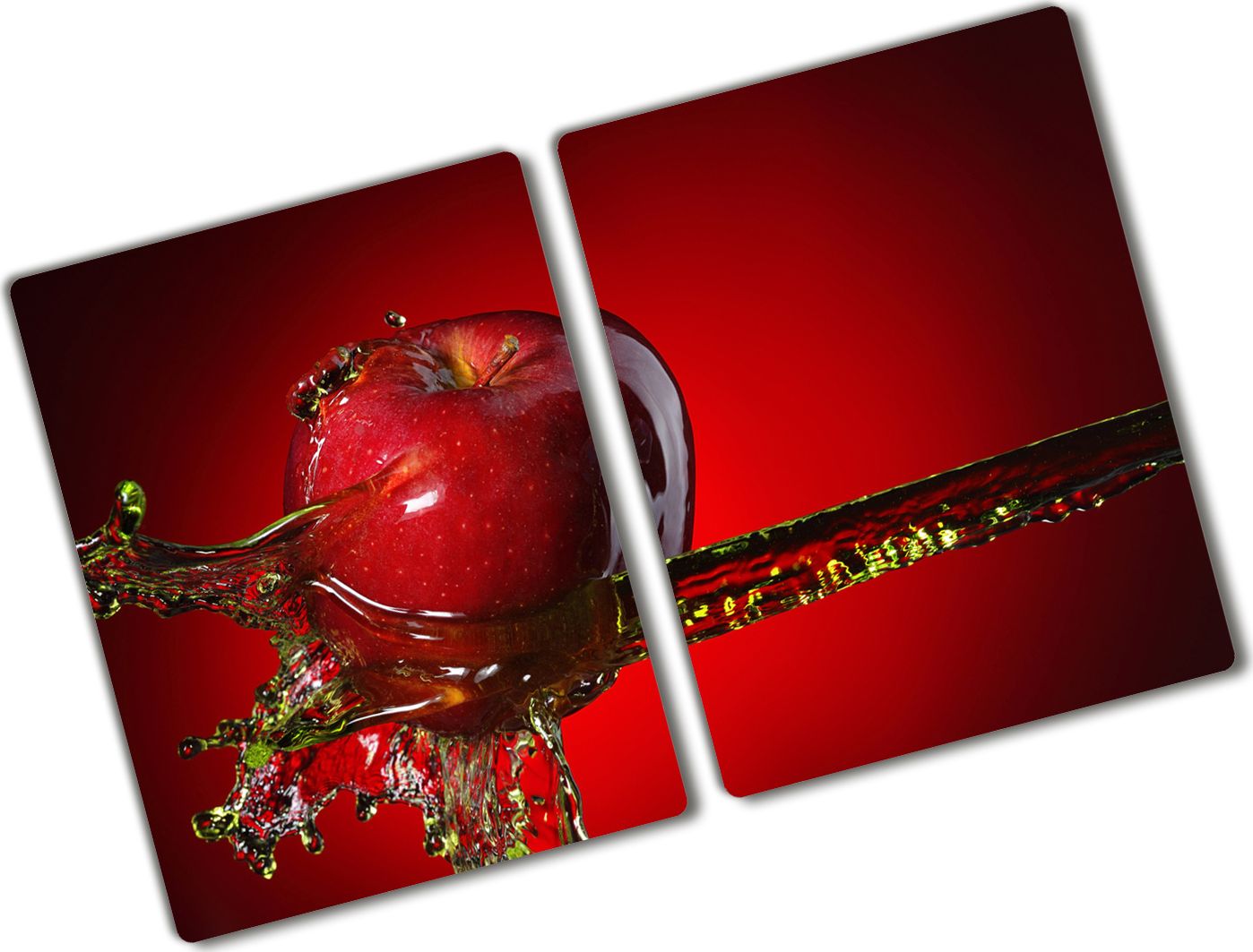 Deska do krojenia Tulup szklana Jabłko i woda 2 52x2szt.