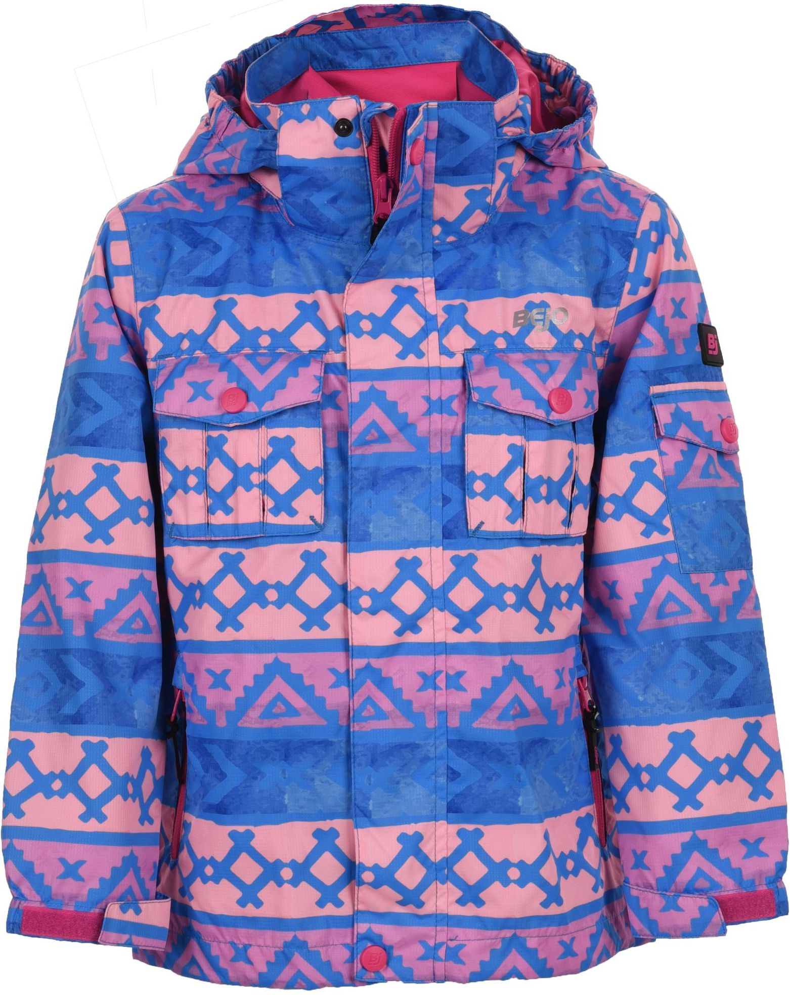 Bejo Kurtka SENAN KIDS AZTEC PRINT/BEETROOT PURPLE 128
