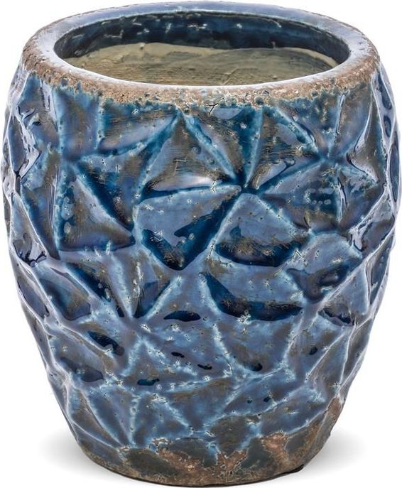 Pigmejka Podłużna Osłonka Terakotowa, Niebieska, 21x19x19 uniwersalny