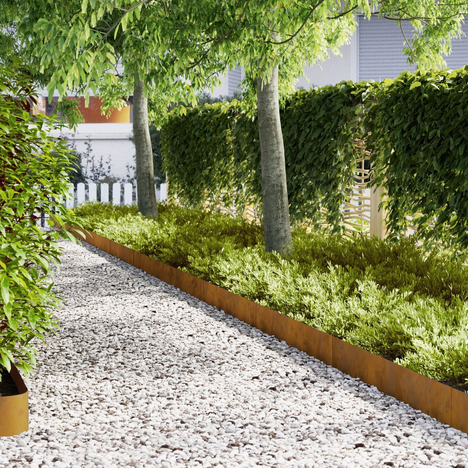 vidaXL Stal nierdzewna Standard Wytrzymałe Ogrodzenie do ogrodu