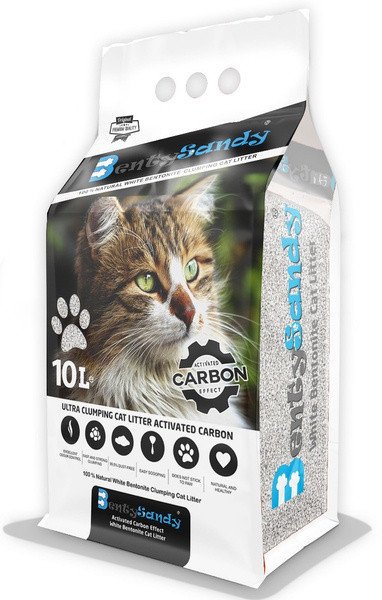 Żwirek bentonitowy BENTY SANDY Active Carbon 10L