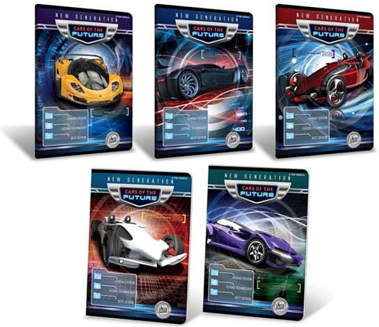 TOP-2000 Zeszyt A5 32K Cars Of The Future, linia podwójna (400087997)