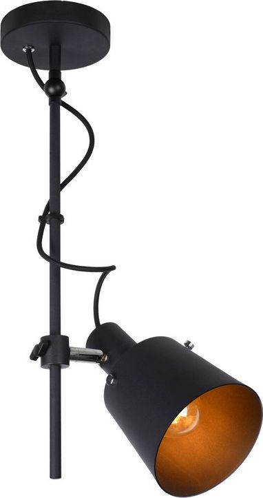 Lampa sufitowa Lucide Czarna lampa podsufitowa do salonu Lucide QUINNY 74107/11/30