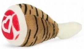 Zabawka, dla psa, szynka-kostka tygrys, pluszowa, 12,5 cm