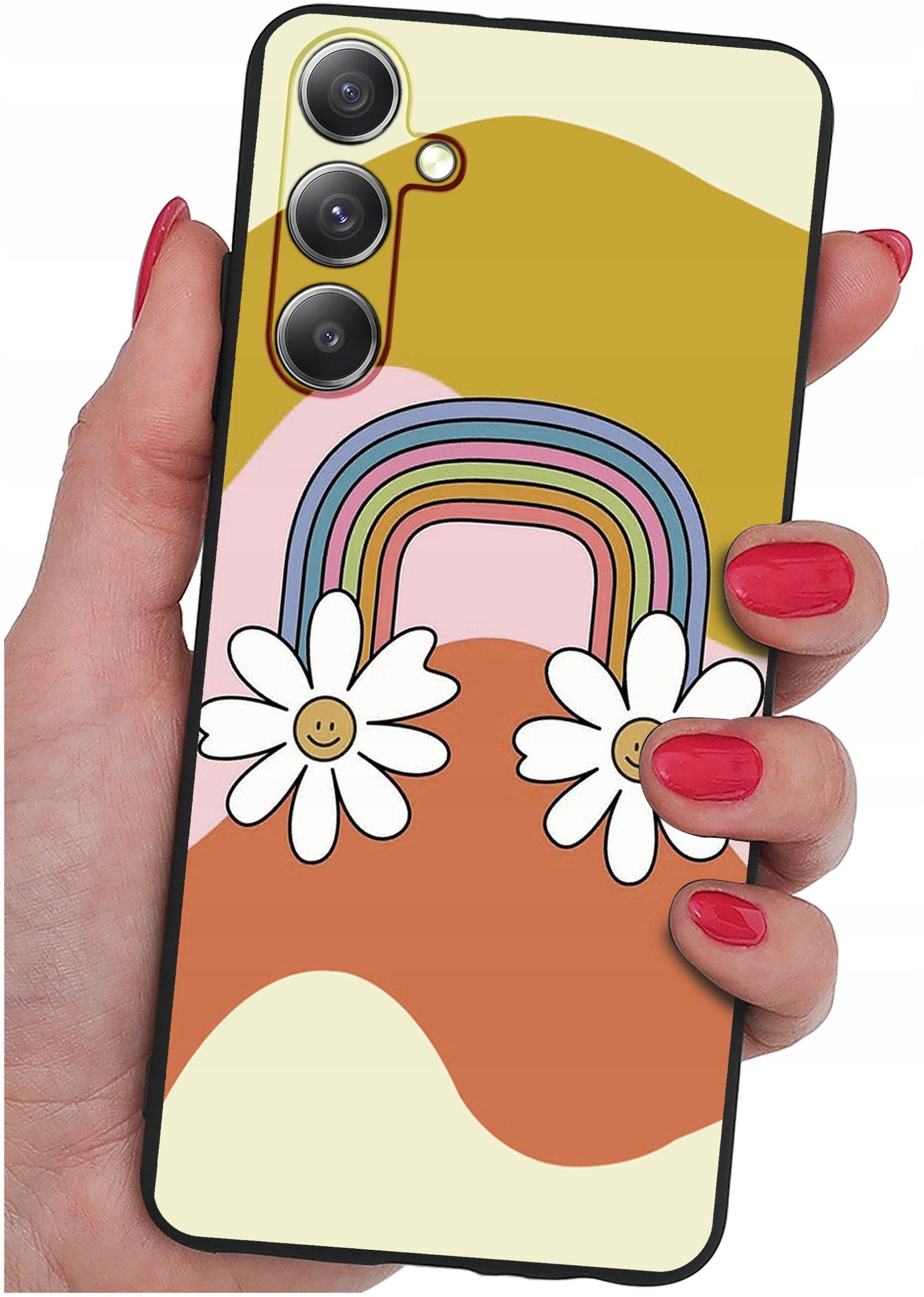 Etui do Samsung Galaxy M55 5G WZORY |SILIKONOWE MATT CASE + SZKŁO 9H