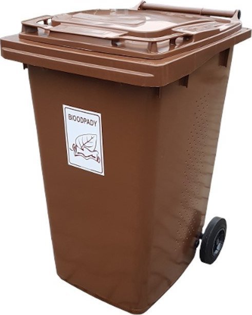 ARS Pojemnik do odpadów BIO na kółkach, pojemność 240 l (z wentylacją)