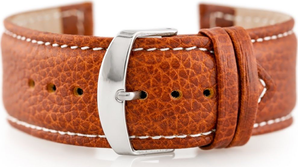 Pacific Pasek skórzany do zegarka W71 - brązowy - 26mm uniwersalny