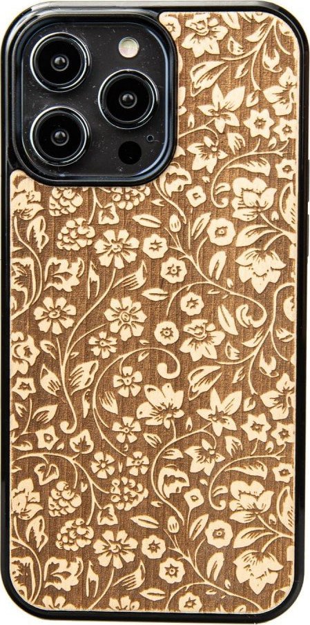 BeWood Drewniane Etui Bewood na iPhone 14 Pro Max KWIATY POLNE ANIEGRE