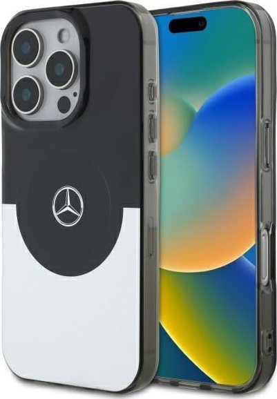 Mercedes Mercedes MEHMP16X23HBIGK iPhone 16 Pro Max 6.9" czarny srebrny/black silver hardcase Doubel Layer BiColor MagSafe