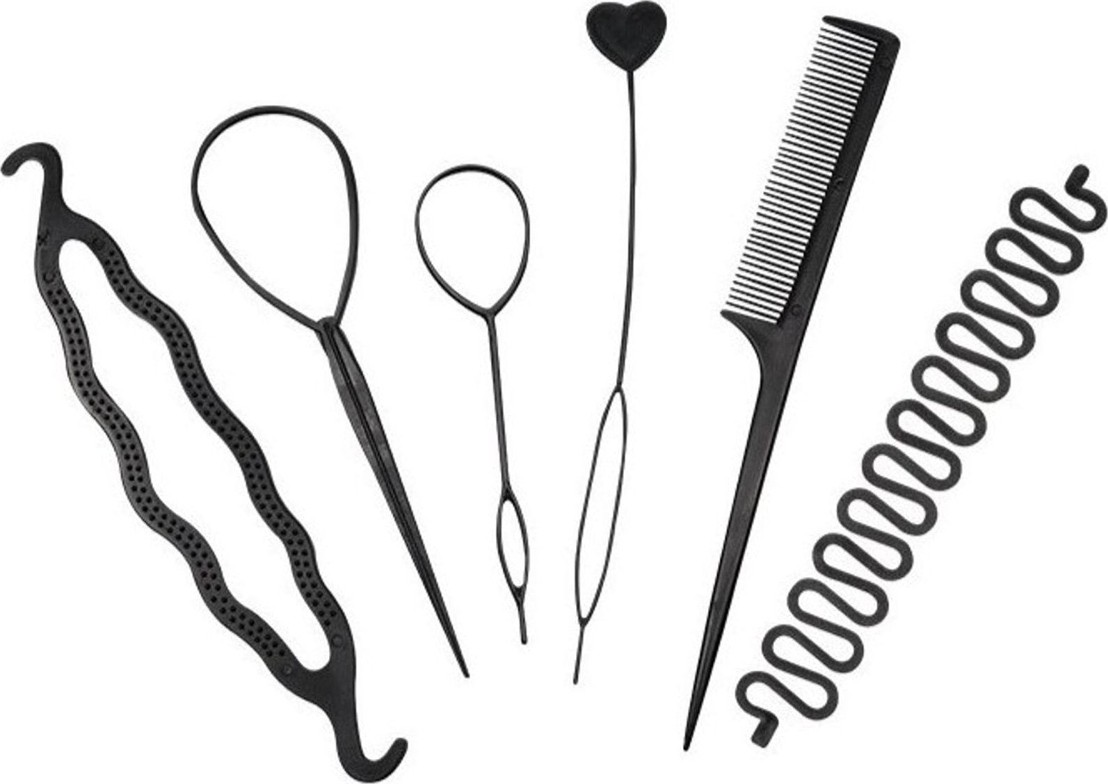 eCarla Zestaw akcesoriów do stylizacji włosów 6w1 AK05