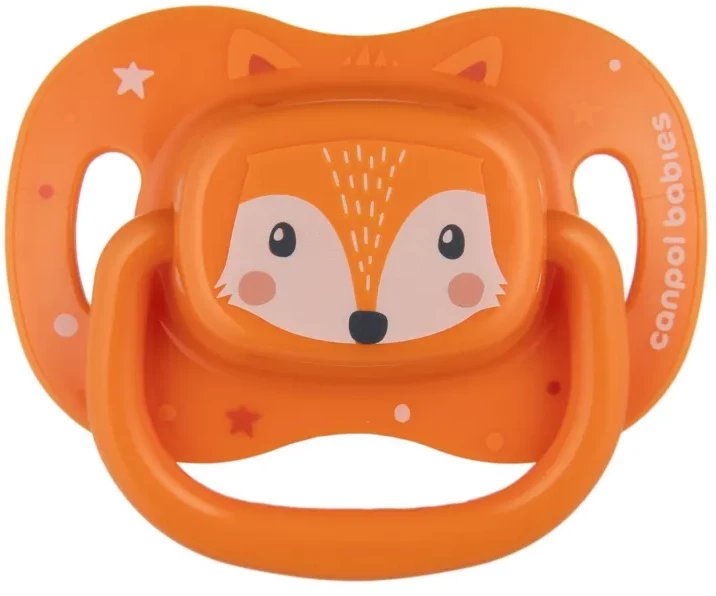 Smoczek symetryczny 0-6 m Cute Animals pomarańczowy Canpol babies