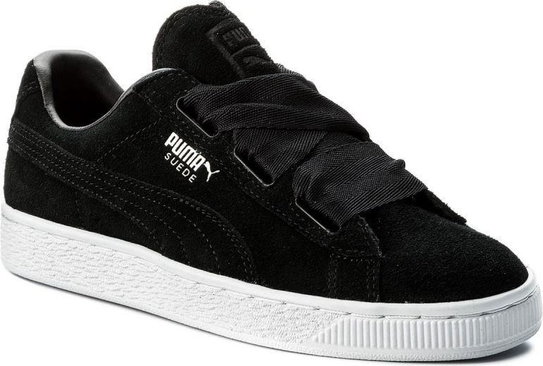 Puma Buty juniorskie Suede Heart Jr czarne r. 37.5 (365135-02)