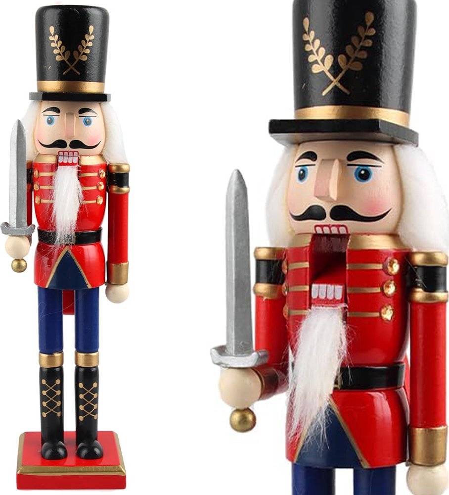 Verk Dziadek do orzechów żołnierz dewniany ozdobna świąteczna figurka prezent Dziadek do orzechów żołnierz dewniany ozdobna świąteczna figurka prezent