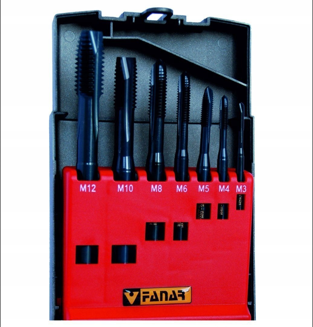 Fanar GWINTOWNIKI ZESTAW M3-M12 DIN-371C/DIN-376C R40 (6H) HSSE OX CZP-8 OPTI - Z2-085015-0000