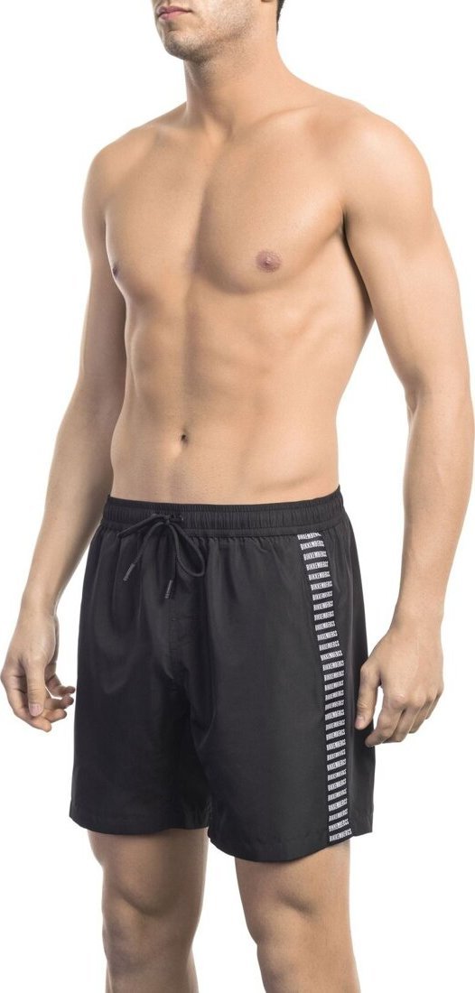 Bikkembergs Modny, markowy strój kapielowy Bikkembergs Beachwear model BKK1MBM06 kolor Czarny. Odzież męska. Sezon: S