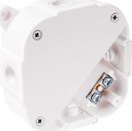 ViPlast 074-51 puszka n/t hermetyczna biała z zaciskami wym/zew 88x88x40 mm IP44 ViPlast 3924