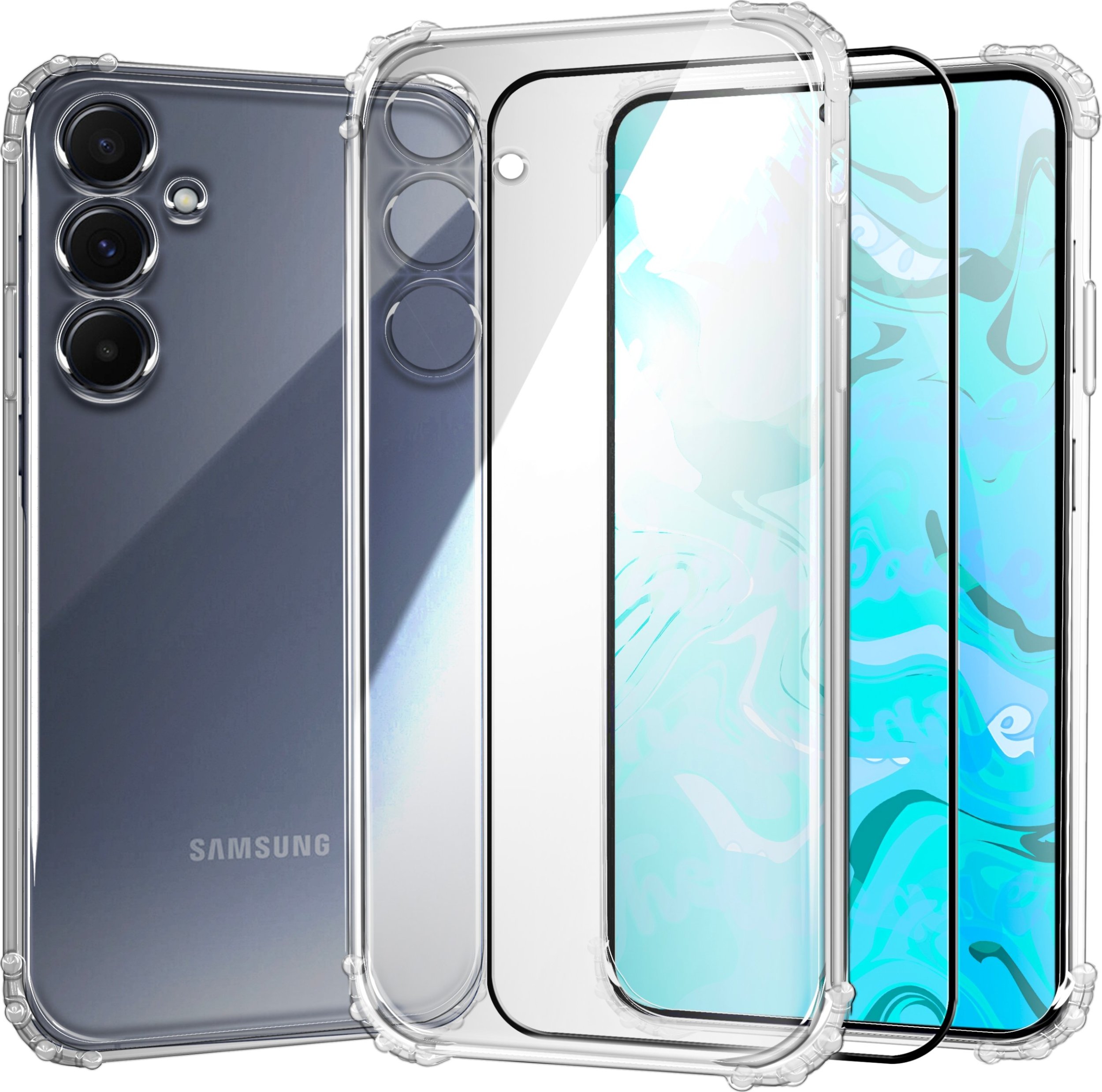 Hello Case ETUI PANCERNE DO SAMSUNG GALAXY A55 5G | CASE SILIKON GUMOWE SLIM | SZKŁO