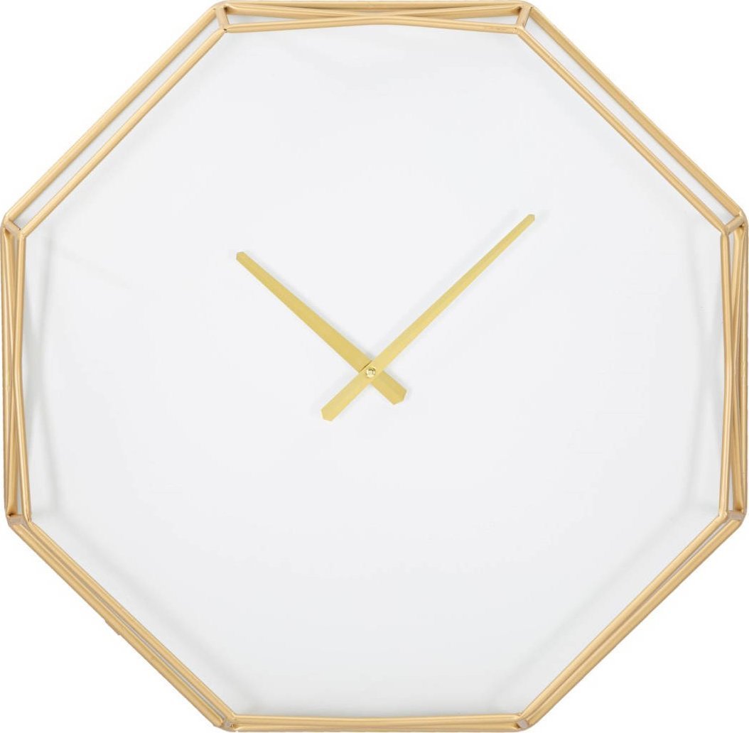 Ferretti Ośmiokątny zegar na ścianę w stylu glamour, Ø 56 cm