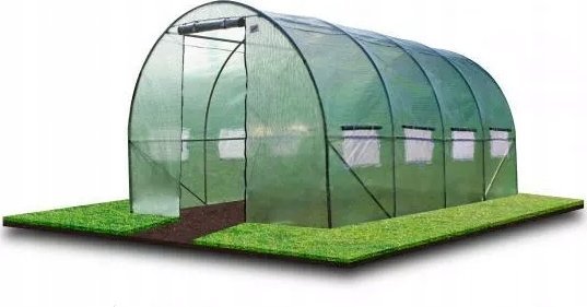 Tunelinis šiltnamis 4 segmentų, 4x2,5x2 m, žalias