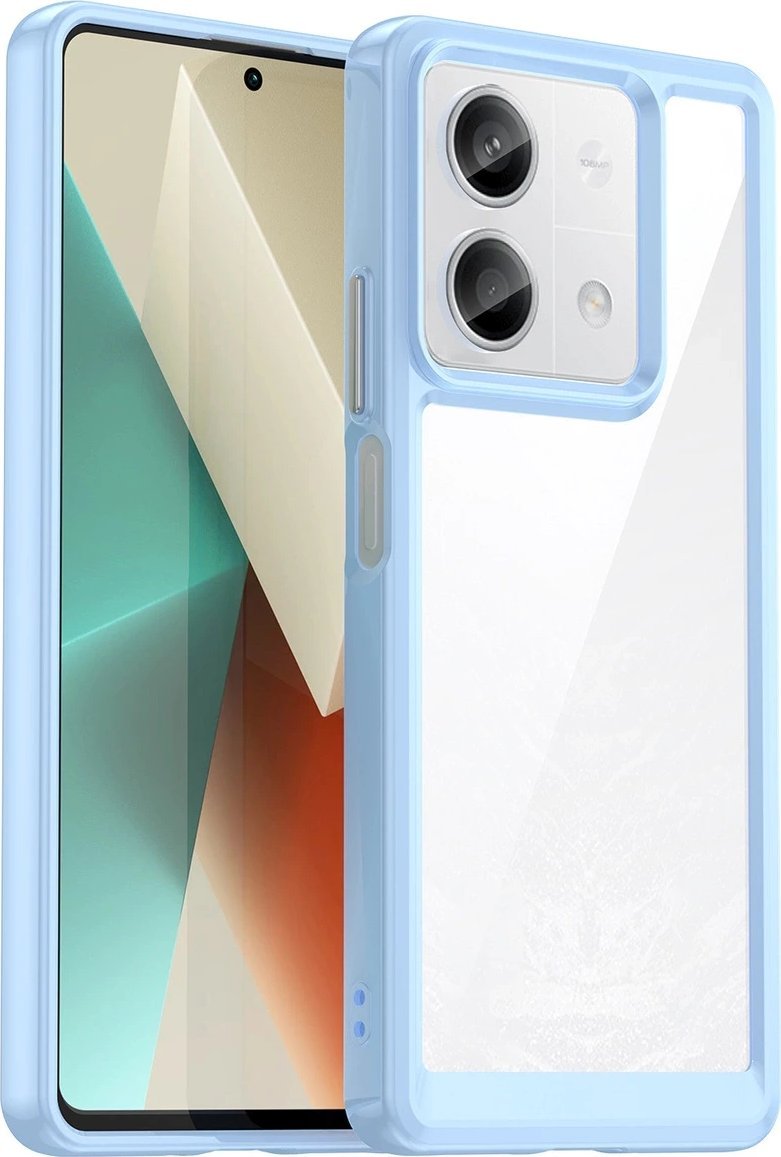 Hurtel Etui Outer Space Case z żelową ramką do Xiaomi Redmi Note 13 Pro - niebieskie