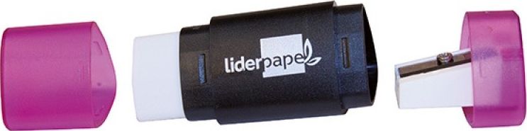 Liderpapel Gumka z temperówką LIDERPAPEL, mix kolorów