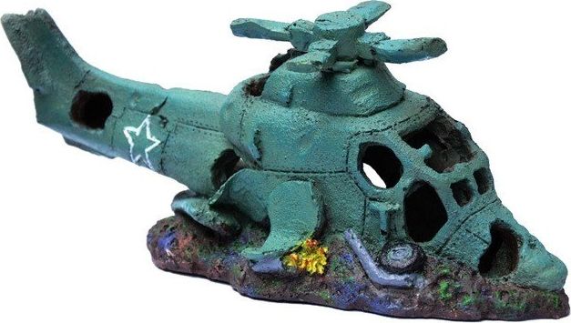Happet Ozdoba akwariowa Happet U215 helikopter wrak 28 cm