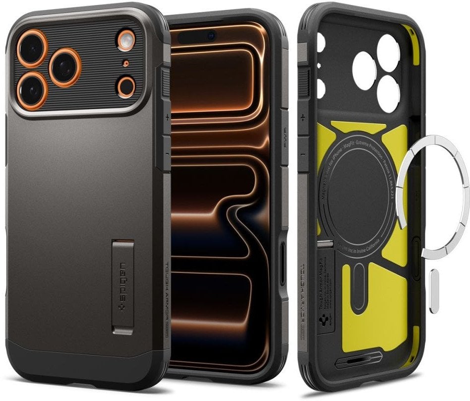Etui Spigen Tough Armor T Mag MagSafe do Apple iPhone 17 Pro Gunmetal