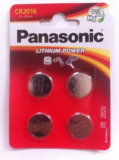 Panasonic Bateria Lithium Power CR2016 90mAh 4 szt.