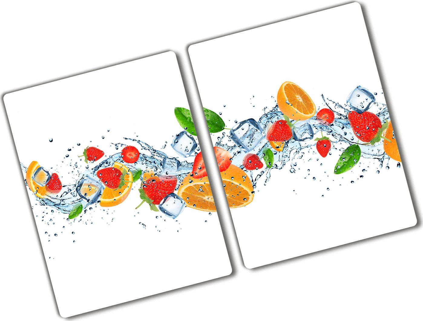 Deska do krojenia Tulup szklana Owoce z lodem 4 52x2szt.