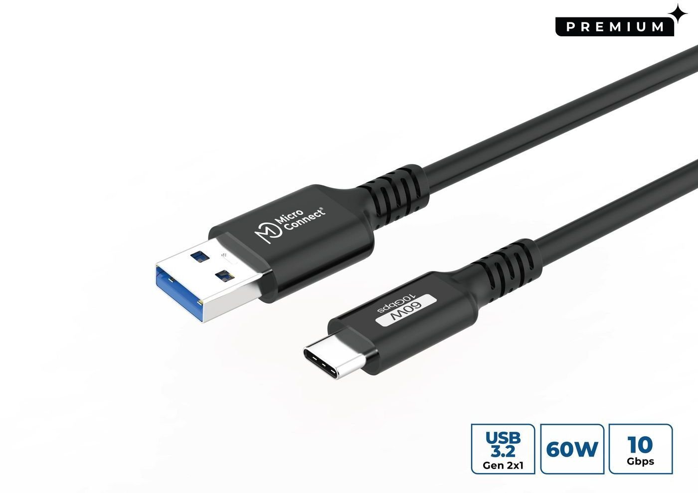 Premium USB-C to USB-A cable