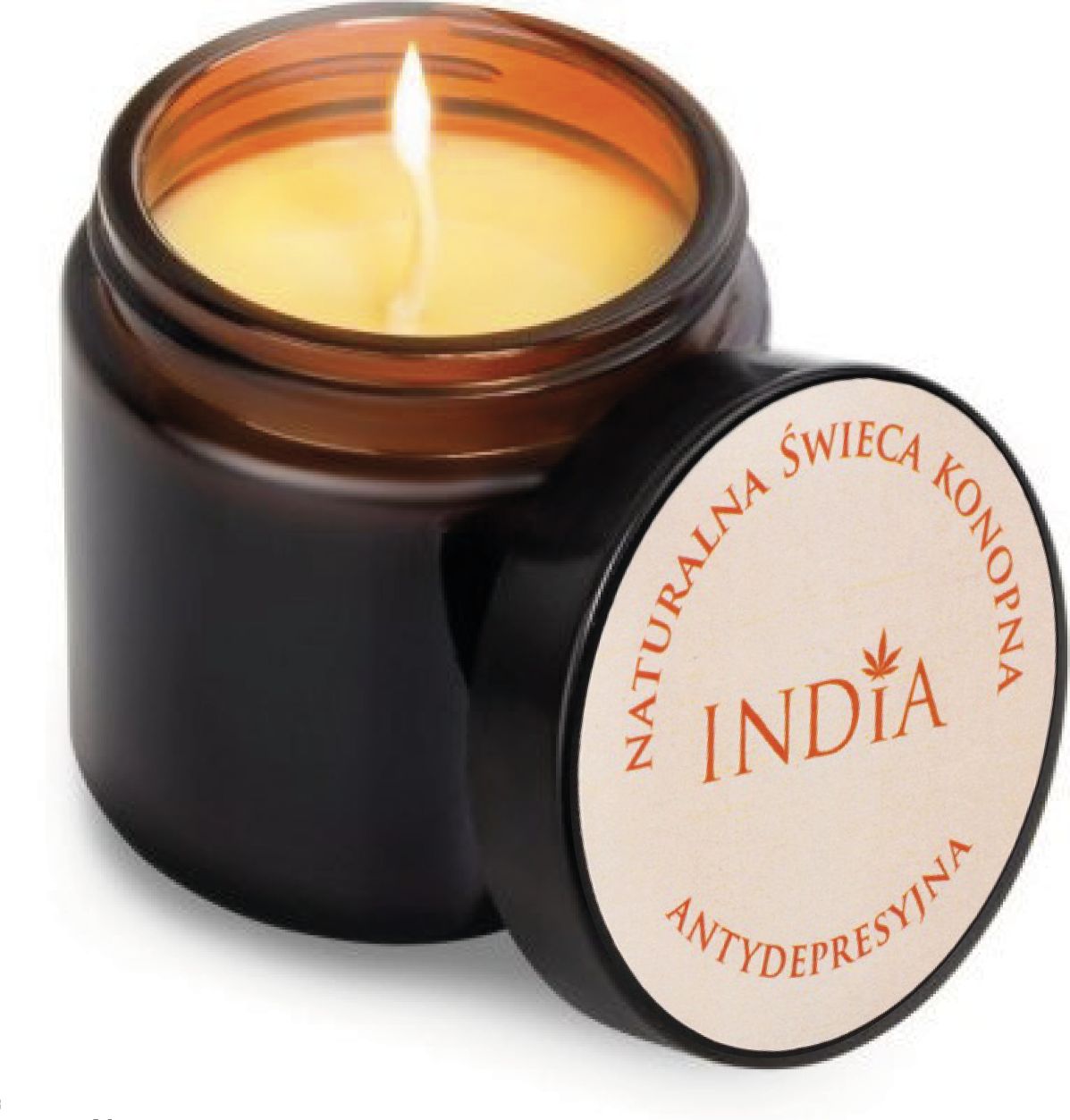 India Cosmetics India Cosmetics NATURALNA ŚWIECA KONOPNA antydepresyjna