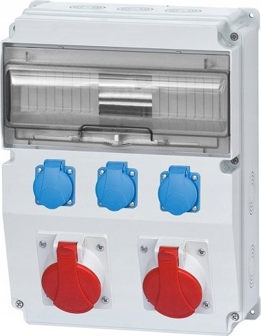 F-Elektro Rozdzielnica CAJA 2x32A/5P, 3x230V 12M IP65
