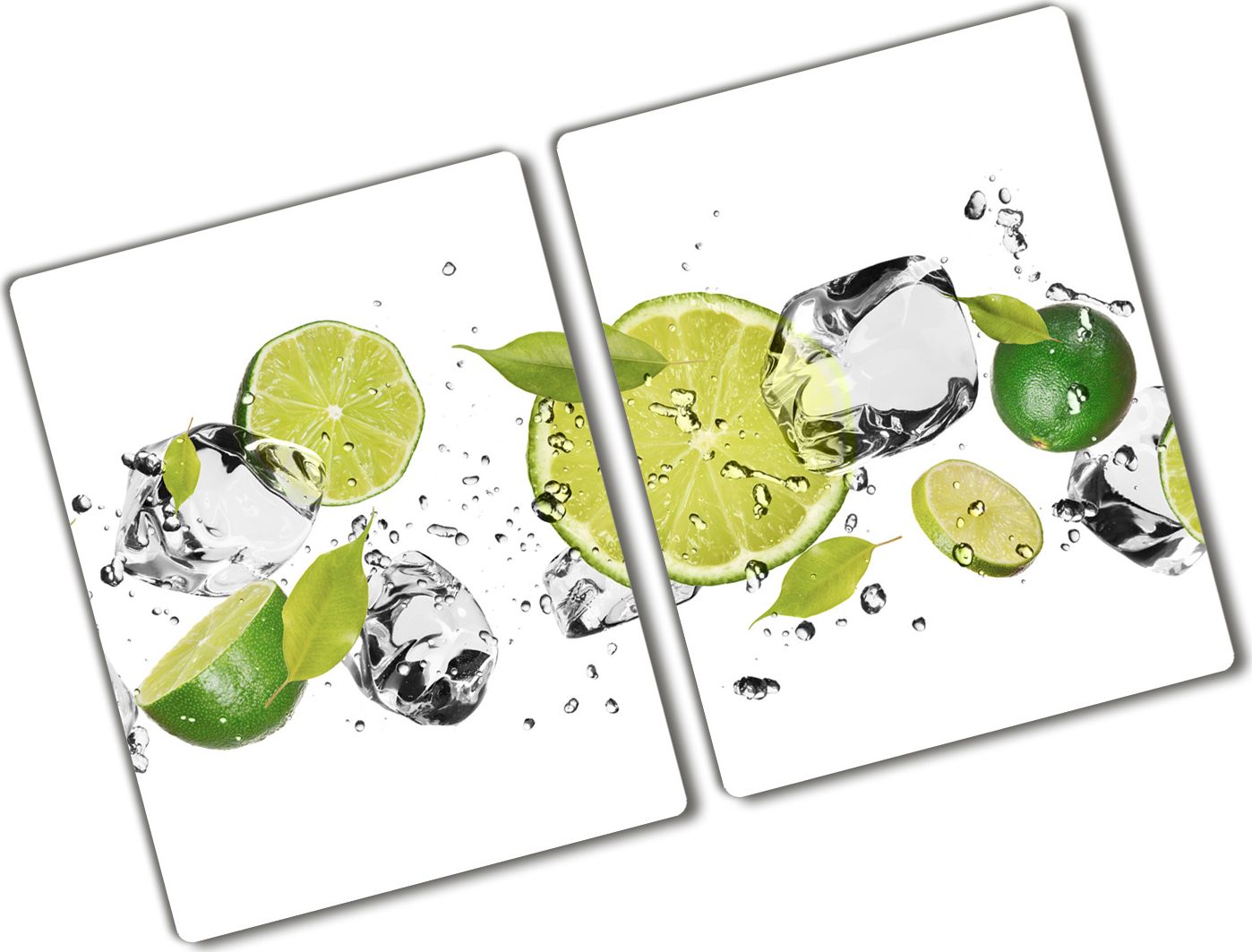 Deska do krojenia Tulup szklana Limonka i woda 3 52x2szt.