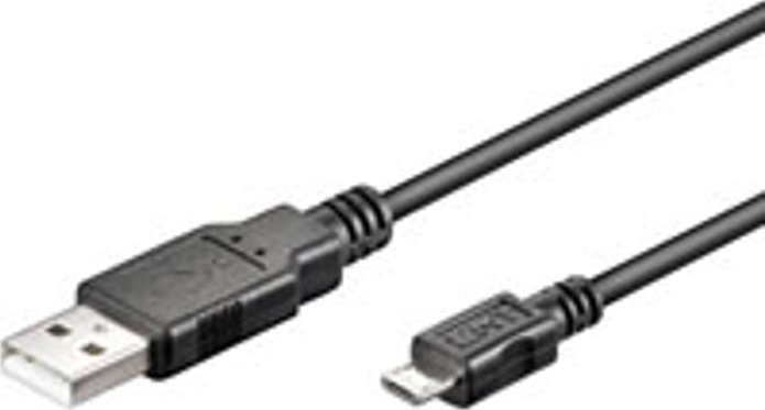 Kabel USB Goobay USB-A - micro-B 1 m Czarny (93918)