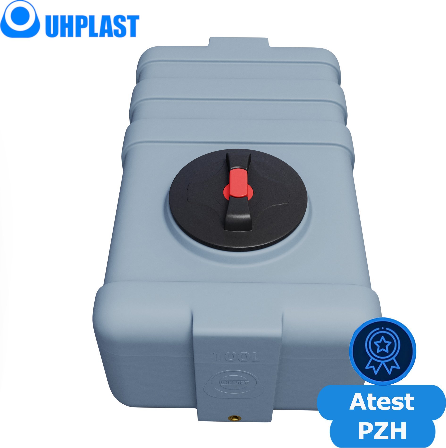 UHP Zbiornik na wodę 100l UHP KUBATON TRANSPORT SG-100E Szary