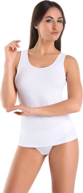 Teyli Koszulka bawełniana Top Claudia biała Biały 2XL