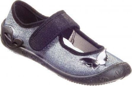 3F 3F-Srebrne Kapcie Motyl 29