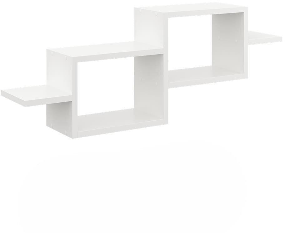 Półka ścienna, wisząca, 95x18x35 cm, biały, mat