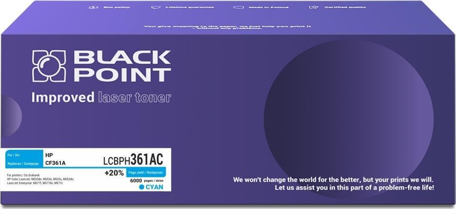 Toner Black Point Toner Black Point LCBPH361AC zamiennik HP 508A CF361A cyan