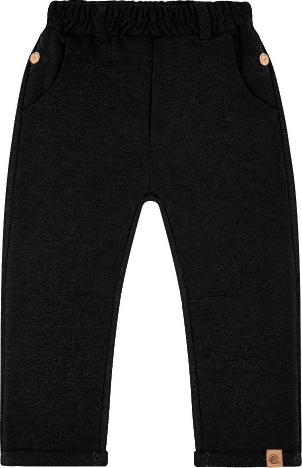 TuSzyte Spodnie chłopięce proste czarne 140/146