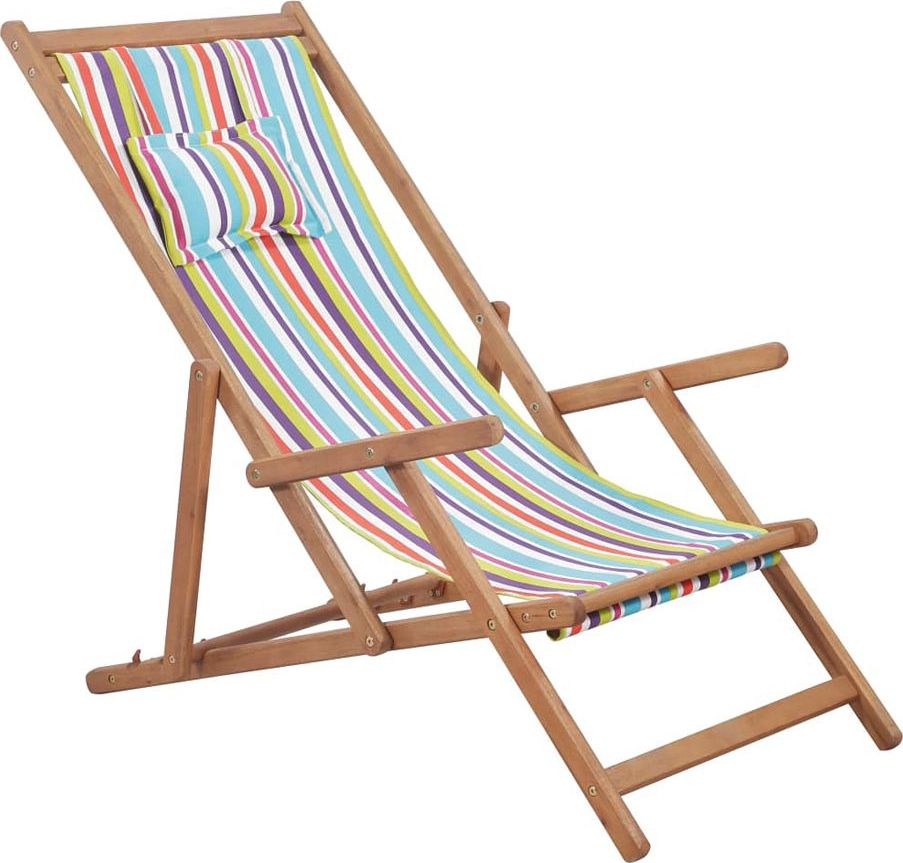 Elior Wielokolorowy składany leżak plażowy - Inglis