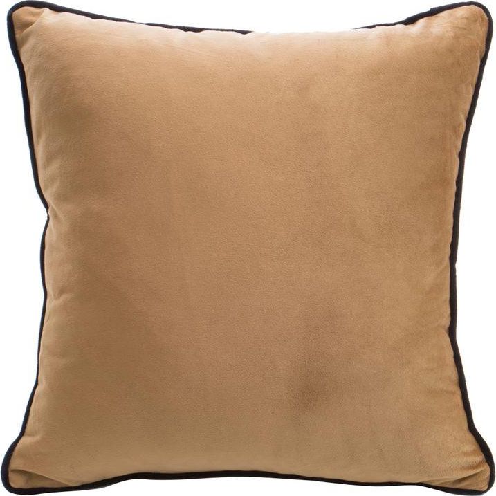 Eurofirany Poszewka dekoracyjna velvet 40 x 40 złoty 40 x 40 cm