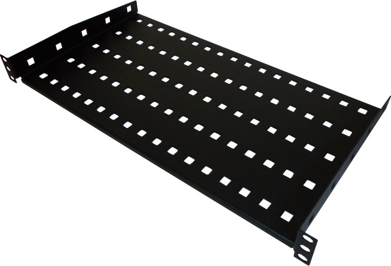 Alantec Półka stała 19" 1U głęb. 280mm, czarna, 2 punkty mocowania (SA-P-19-1U-280-2-C-02)